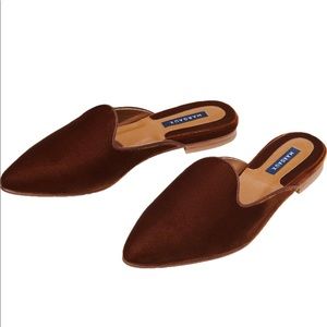 Margaux The Mule- Rust Velvet